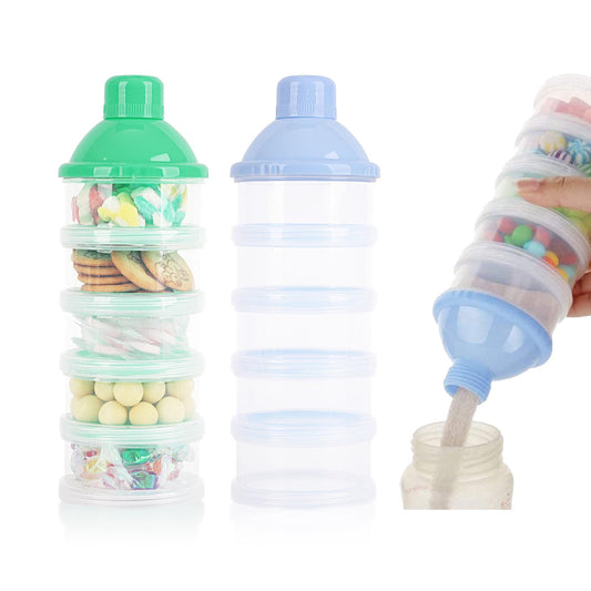 Baby Formula Dispenser|5-Layer Travel Container (2-Pack)